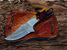 Load image into Gallery viewer, Handmade Damascus Bull Cutter Knife