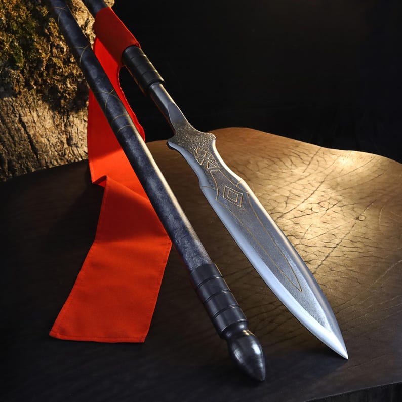 Draupnir Spear of Kratos 5.51lb, Handmade GoW Replica for Display & Cosplay