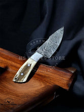 Load image into Gallery viewer, Bull cutter Damascus knife