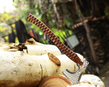Load image into Gallery viewer, HS-1047 Hand Forged Carbon Steel Beautiful Axe , Viking Axe, Medieval Axe, Best Gift For Him/Her Rosewood Handle Material