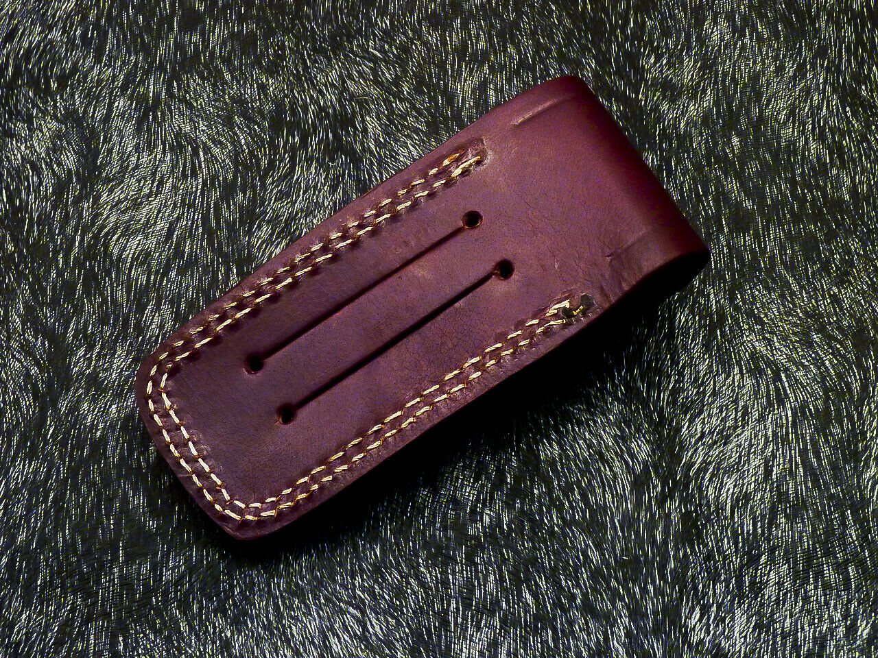 HS-1120 '' CUSTOM HANDMADE DAMASCUS BLADE POCKET FOLDING KNIFE - HARD WOOD HANDLE