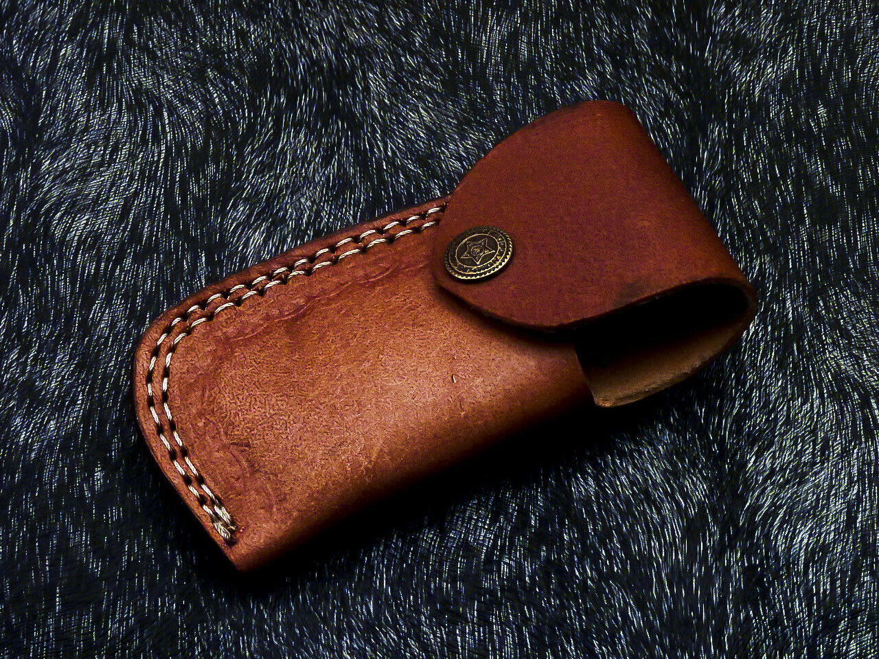 Damascus Liner Lock Folding Knife – Camel Bone | Twist Blade | HS-1124