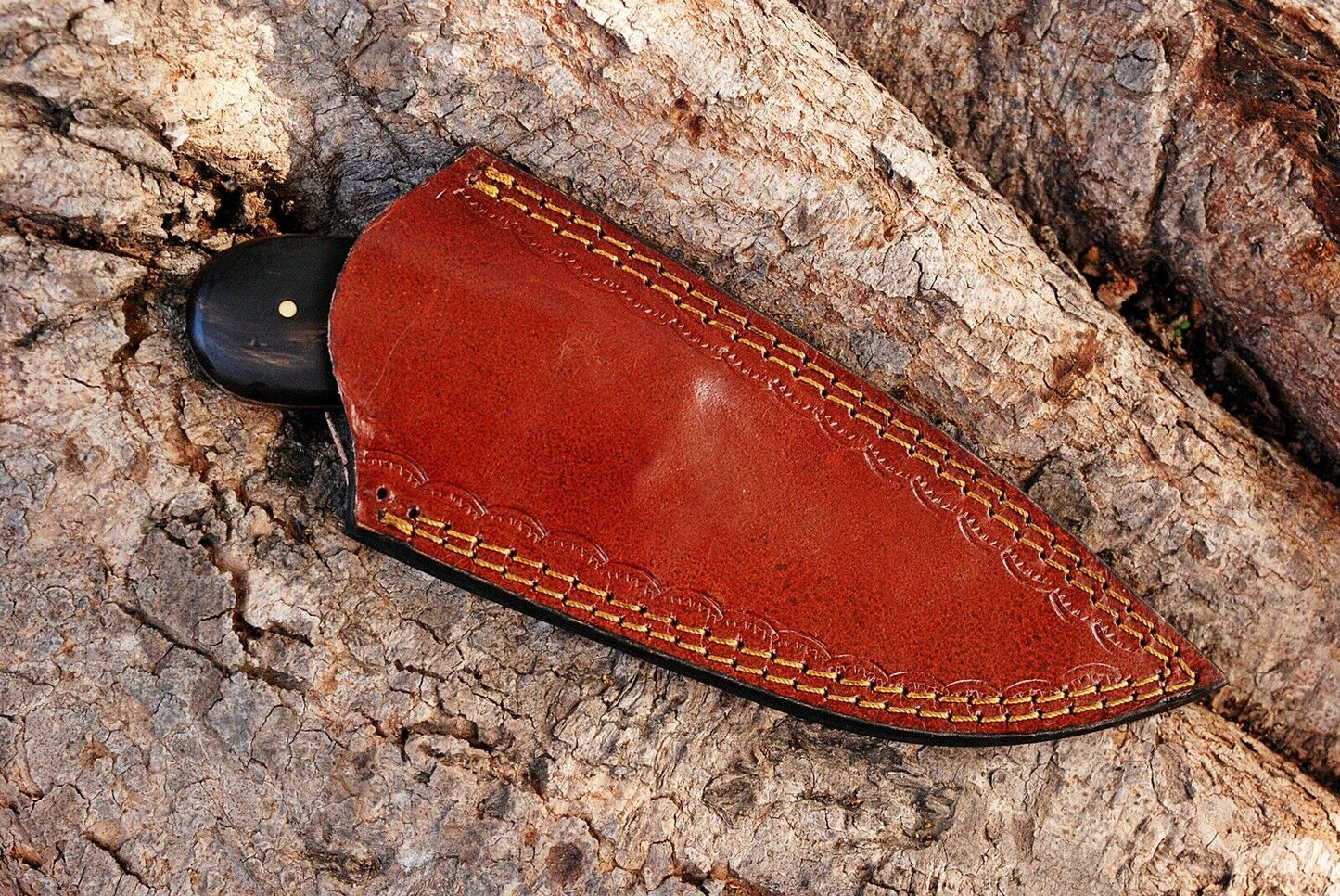 HS-729 Custom Handmade Damascus Steel Hunitng Knife - Buffalo Horn Handle