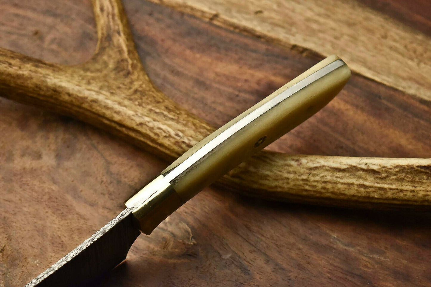 HS-265 Hand Made Damascus Steel Blade Chef Kitchen Full Tang Knife | CAMEL BONE Best gift for mom
