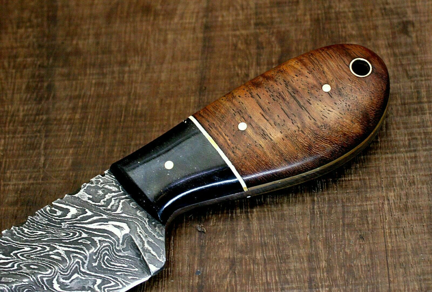 HS-770 Custom Handmade Damascus steel Hunting,Skinner Knife Handle Rose Wood
