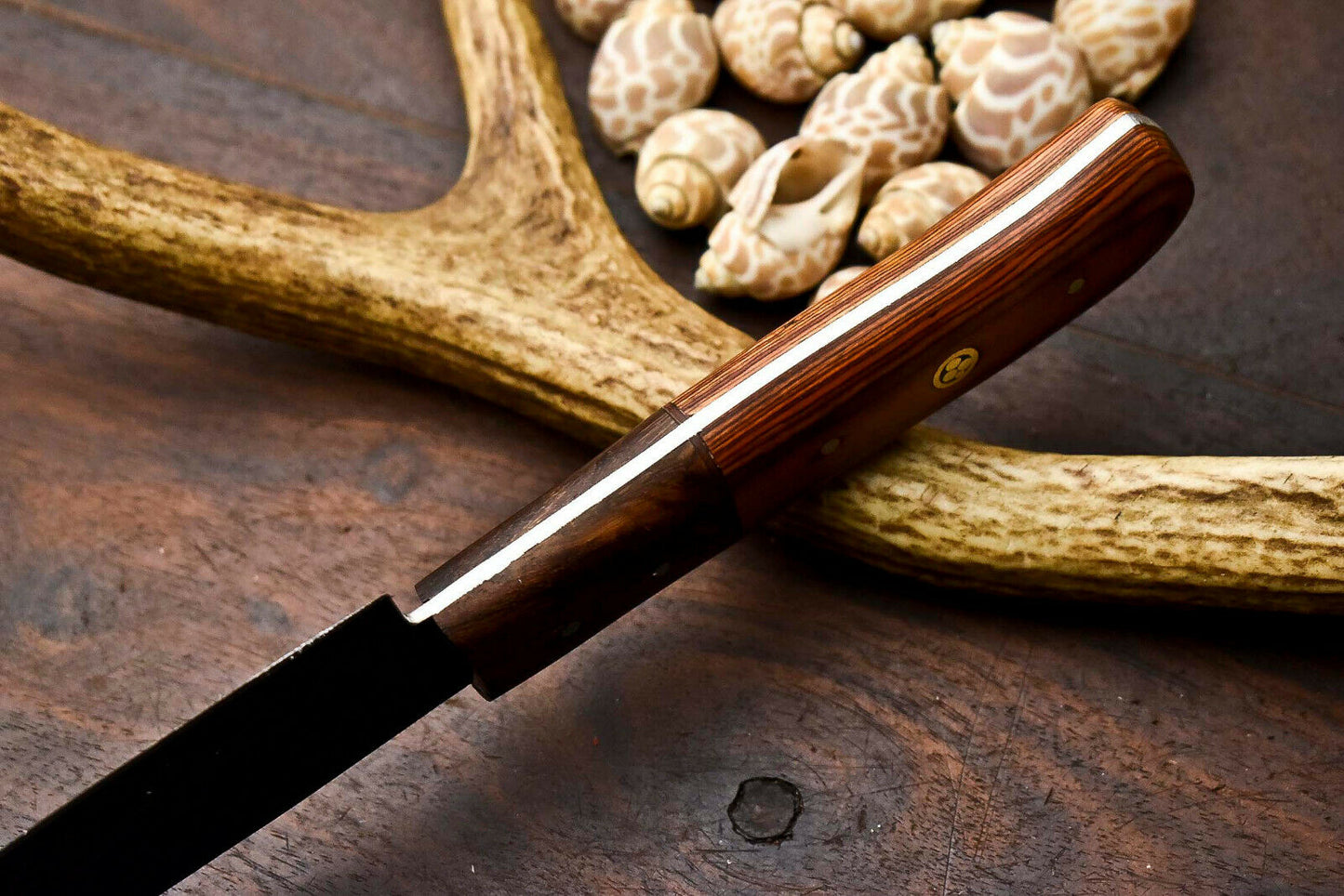 HS-280 Hand Made Damascus Steel Blade Chef Kitchen Full Tang Knife | Hard Wood