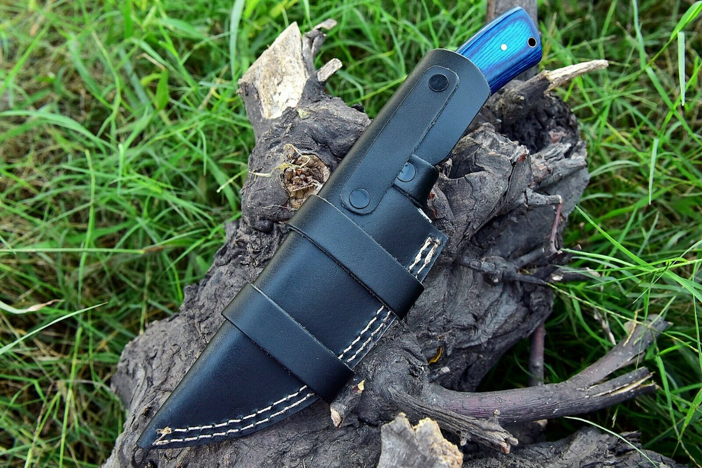 Damascus Skinner Knife – Full Tang | Pakkawood Handle | HS-557