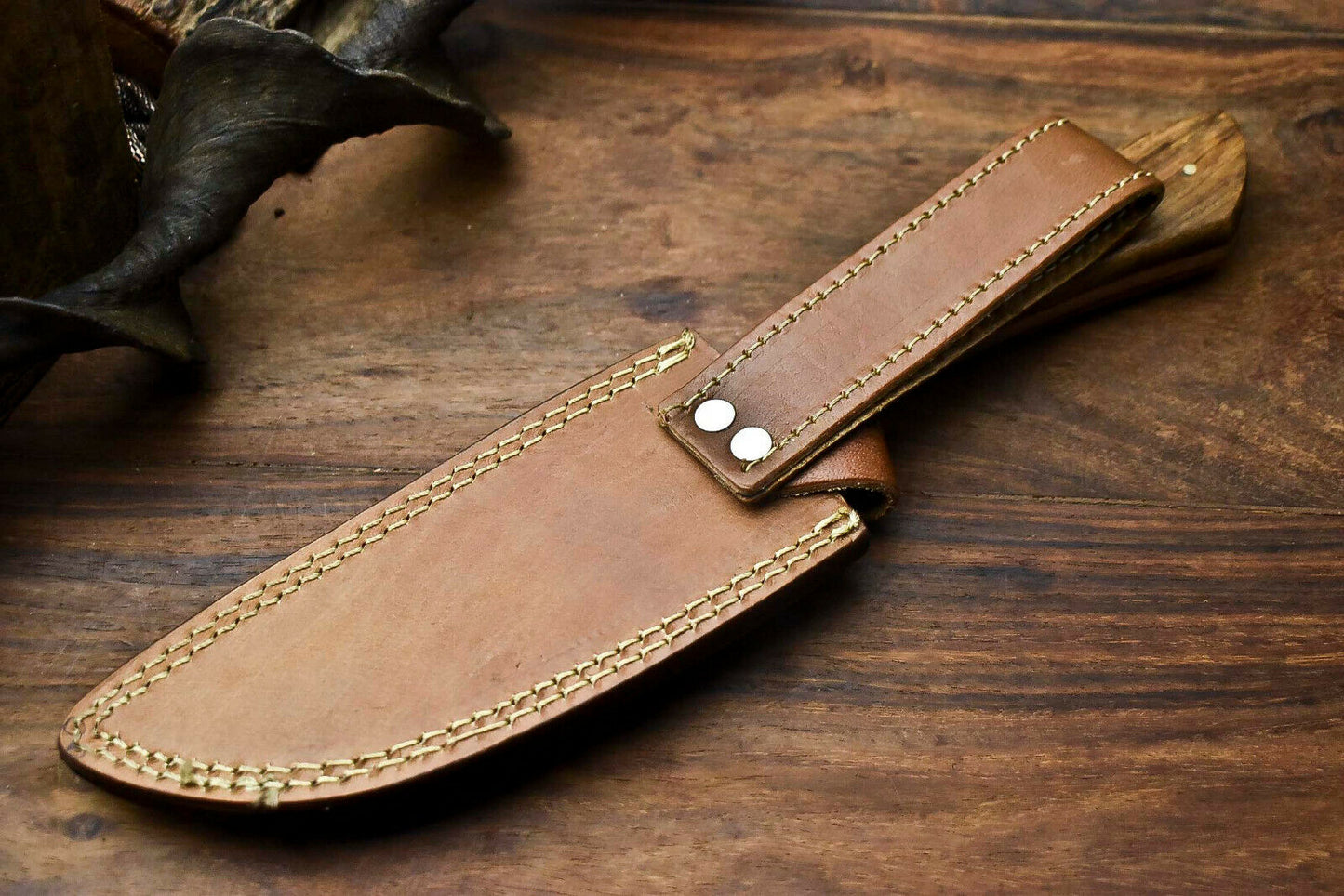 HS-399'' Custom Hand Made D2 Tool Steel Blade Full Tang Camping Knife