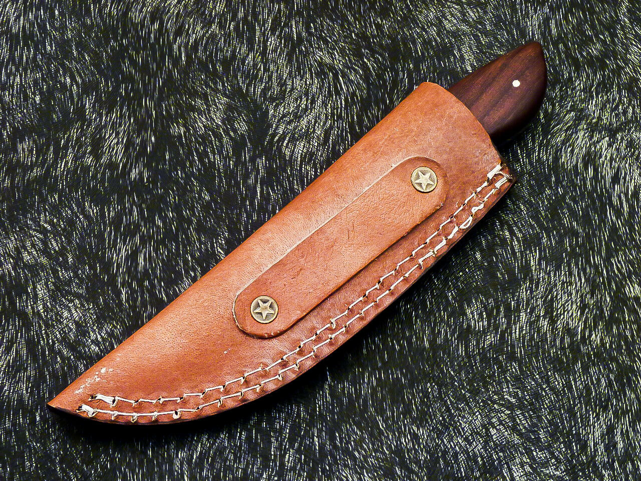 HS-580 Custom Hand Forged Damascus Steel 8" Hunting Knife -Pakka & Natural Wood