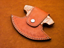 Load image into Gallery viewer, HS-1026 Damascus Ulu Knife, Damascus chef Knife, Christmas Gift, Hand Forged ulu Knife, Pizza Cutter, Handmade Knives, Pizza Axe, Gifts For Him