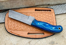 Load image into Gallery viewer, HS-978 Handmade Knife, Custom Damascus Knife, Pocket Knife, Steel Bull Cutter Knife, Gift for him