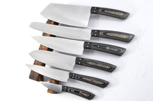 Load image into Gallery viewer, HS-118 '' Chef set of 6 knives,J2 Steel chef knives /handmade knives / chef knives set / J2 chef knives / Kitchen chef set