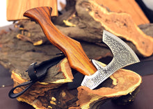 Load image into Gallery viewer, HS-1020 Customized Handmade Steel Axe Outdoor Camping With Ash Wood Handle Gift For Boyfriend, Gift For Him, Groomsman Gift, Christmas Gift