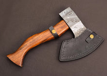 Load image into Gallery viewer, HS-1019 Customized Handmade Damascus Axe Outdoor Camping With Ash Wood Handle Gift For Boyfriend, Gift For Him, Groomsman Gift, Christmas Gift