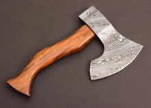 Load image into Gallery viewer, HS-1019 Customized Handmade Damascus Axe Outdoor Camping With Ash Wood Handle Gift For Boyfriend, Gift For Him, Groomsman Gift, Christmas Gift