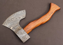Load image into Gallery viewer, HS-1019 Customized Handmade Damascus Axe Outdoor Camping With Ash Wood Handle Gift For Boyfriend, Gift For Him, Groomsman Gift, Christmas Gift