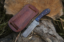 Load image into Gallery viewer, HS-980 Bull Cutter-Damascus steel EDC knife ,Best gift for him, Christmas gift, groomsmen gift, gift for her, Razor knife with Four different Scale