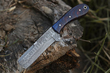 Load image into Gallery viewer, HS-980 Bull Cutter-Damascus steel EDC knife ,Best gift for him, Christmas gift, groomsmen gift, gift for her, Razor knife with Four different Scale