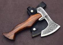 Load image into Gallery viewer, HS-1020 Customized Handmade Steel Axe Outdoor Camping With Ash Wood Handle Gift For Boyfriend, Gift For Him, Groomsman Gift, Christmas Gift