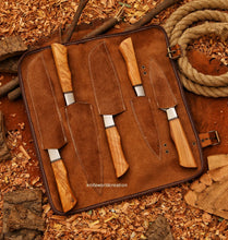 Load image into Gallery viewer, Leather Roll Kit for chef set