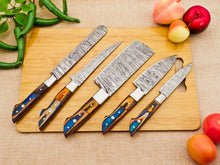 Load image into Gallery viewer, best Damascus knife set