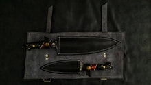 Load image into Gallery viewer, HS-216 Custom Handmade Damascus Kitchen-Chef Knives Set Lot Of Two Pecs With Wood Handle