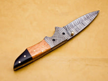 Load image into Gallery viewer, Custom Handmade Damascus Folding-Pocket Knife With Wood Handle