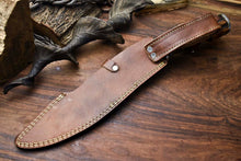 Load image into Gallery viewer, HS-867 Custom Handmade Damascus Steel Hunitng/Kukri Knife - Wood Handle