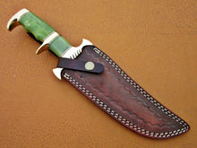 Load image into Gallery viewer, HS-471 Custom Handmade Damascus Hunting Knives With Colour Camel Bone Handle