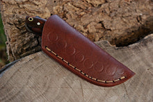 Load image into Gallery viewer, HS-738 Custom Handmade High Carbon Railroad Steel Mini Skinner Knife - Wood Handle