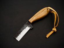 Load image into Gallery viewer, HS-963 '' Custom Hand Forged 6.5" Carbon Steel Full Tang Cowboy Bull Cutter Knife