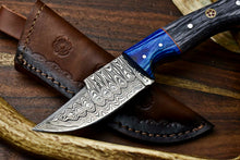Load image into Gallery viewer, HS-618 Handmade Damascus Skinning Blade Camping Full Tang Knife