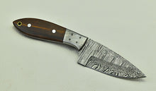 Load image into Gallery viewer, HS-586 8" Custom Handmade Damascus Steel Hunting Skinner knife With Rose Wood Handle