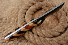 Load image into Gallery viewer, HS-1004 | Custom Handmade High Carbon Steel Skinner/Bull Cutter Knife With Wood Handle