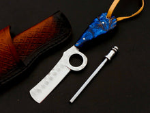 Load image into Gallery viewer, HS-965 '' Custom Hand Forged 6.5" J2 Tool Steel Full Tang Cowboy Bull Cutter Knife