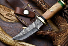 Load image into Gallery viewer, HS-710 Custom Handmade Damascus Steel Skinner Knife - BeautifulWood Handle