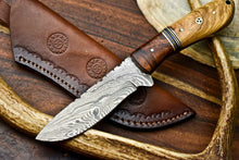 Load image into Gallery viewer, HS-604 Handmade Damascus Skinning Blade Camping Full Tang Knife