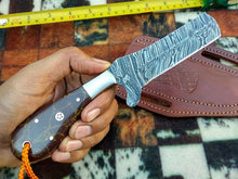 Load image into Gallery viewer, HS-989 COWBOY KNIFE CUSTOM HANDMADE EDC DAMASCUS HUNTING KNIFE