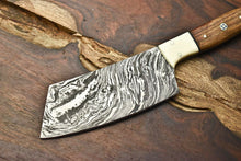 Load image into Gallery viewer, HS-271 Hand Made Damascus Steel Blade Chopper Full Tang Knife | WALNUT WOOD