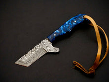 Load image into Gallery viewer, HS-970 '' Custom Hand Forged 6.00" Damascus Steel Full Tang Cowboy Bull Cutter Knife