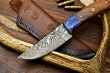 Load image into Gallery viewer, HS-624 Handmade Damascus Skinning Blade Camping Full Tang Knife