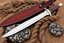 Load image into Gallery viewer, Handmade D2 Fighter Hunting Combat Mini Sword knife With Resin Handle