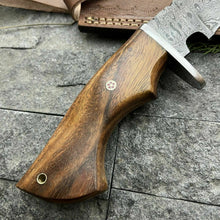 Load image into Gallery viewer, HS-863 14' BLADE Custom Hand Forged Damascus Steel Hunting Bowie knife W/Sheath