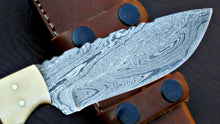 Load image into Gallery viewer, HS-577 CUSTOM HAND FORGED DAMASCUS STEEL HUNTING SKINNER KNIFE