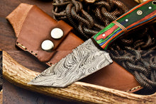 Load image into Gallery viewer, HS-615 Handmade Damascus Skinning Blade Camping Full Tang Knife