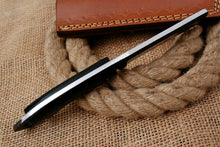 Load image into Gallery viewer, HS-1007 | Custom Handmade High Carbon Steel Cow Boy Bull Cutter Knife With Buffalo Horn Handle