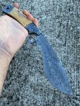 Load image into Gallery viewer, HS-875 Custom Handmade Damascus Steel 12 Inch Kukri Knife - Wood Handle