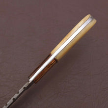 Load image into Gallery viewer, HS-784 Custom Handmade Damascus Skinner Knife With Bone & Wood Handle