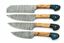 Load image into Gallery viewer, High carbon Damascus steel knife blade with 58 to 60 HRC hardness professional kitchen knife