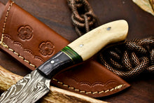 Load image into Gallery viewer, HS-613 Handmade Damascus Skinning Blade Camping Full Tang Knife